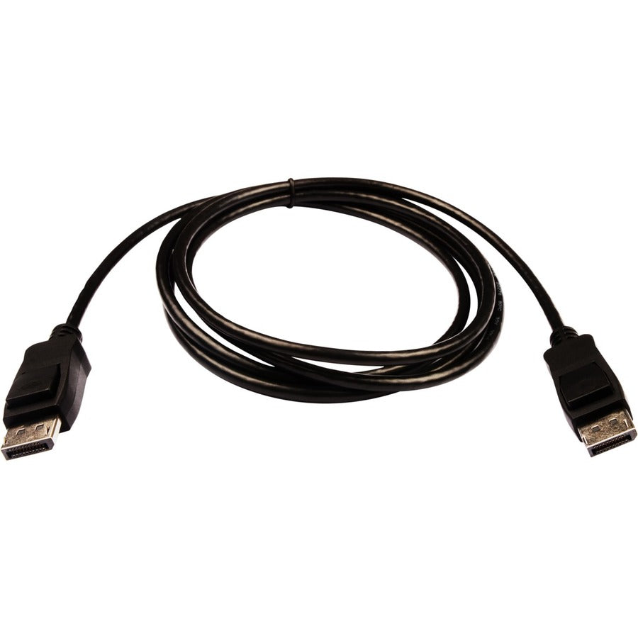 V7 Black Video Cable Pro DisplayPort Male to DisplayPort Male 2m 6.6ft V7DPPRO-2M-BLK