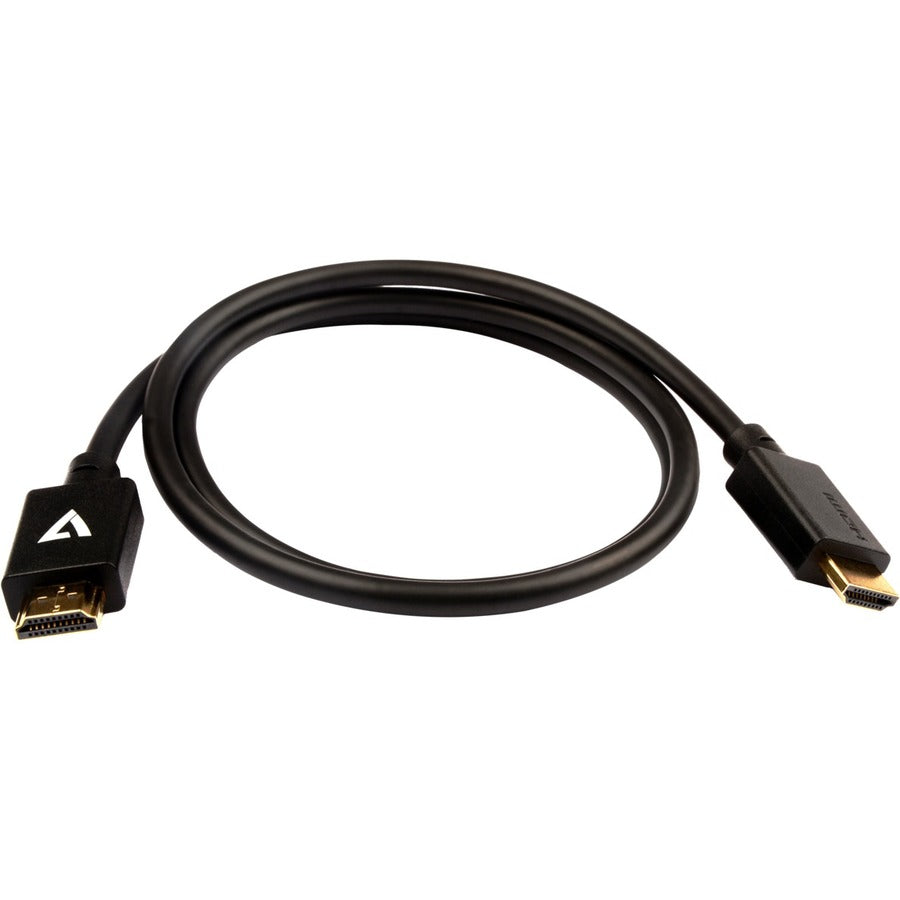 V7 Black Video Cable Pro HDMI Male to HDMI Male 1m 3.3ft V7HDMIPRO-1M-BLK