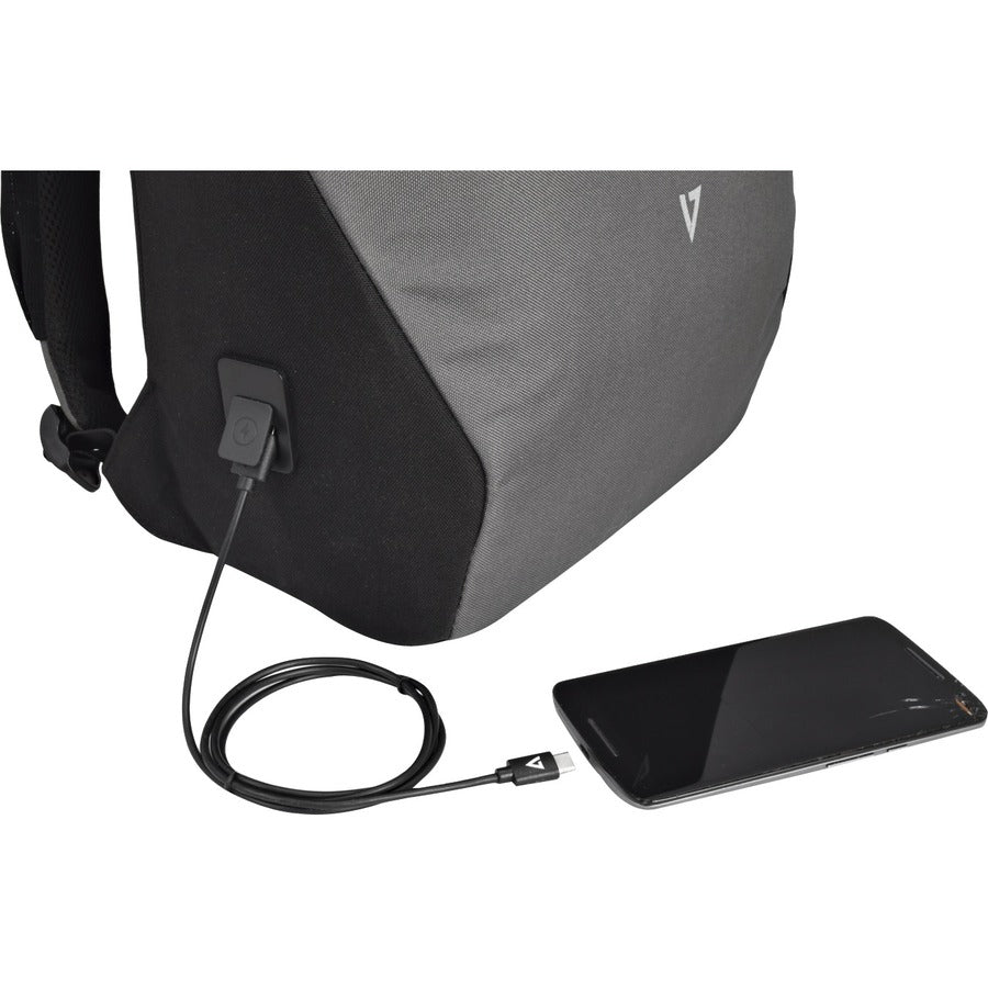 V7 CBX16UV Carrying Case (Backpack) for 11 to 16" Notebook - Gray"