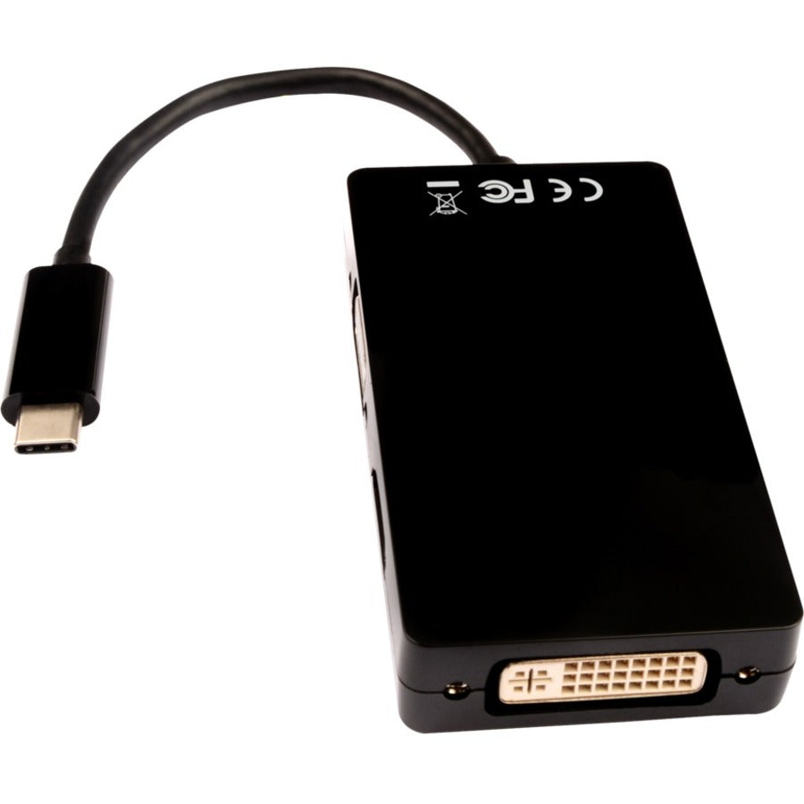 V7 DVI/HDMI/USB Type C/VGA Audio/Video Adapter V7UC-VGADVIHDMI-BLK