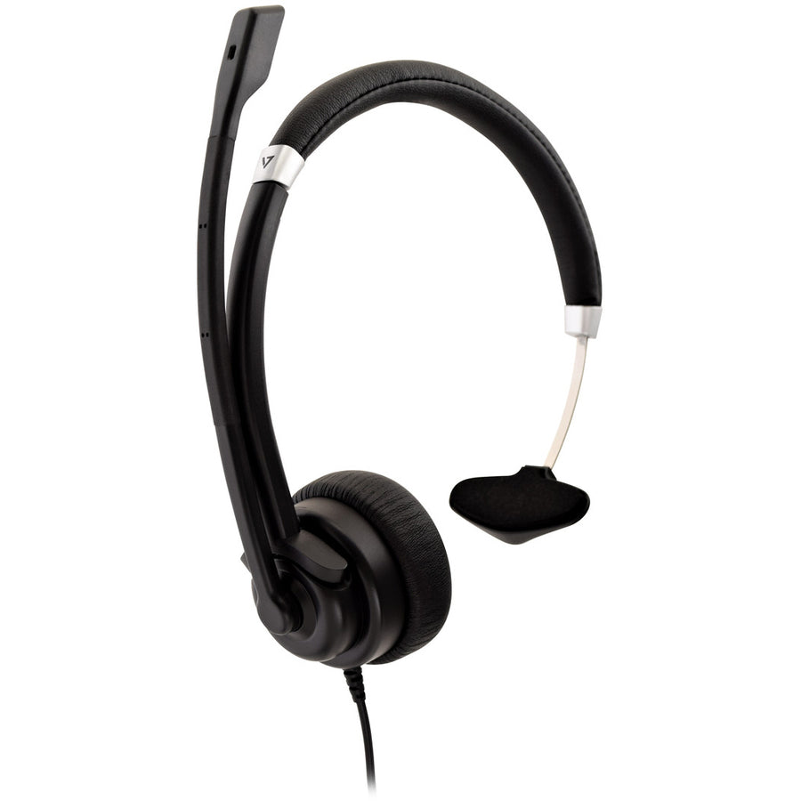 V7 Deluxe USB Mono Headset with Boom Mic HU411