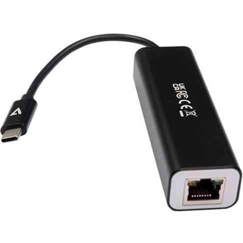 V7 Gigabit Ethernet Adapter USB-C Male to USB A Female x 3, RJ45 Black V7UCRJ45USB3