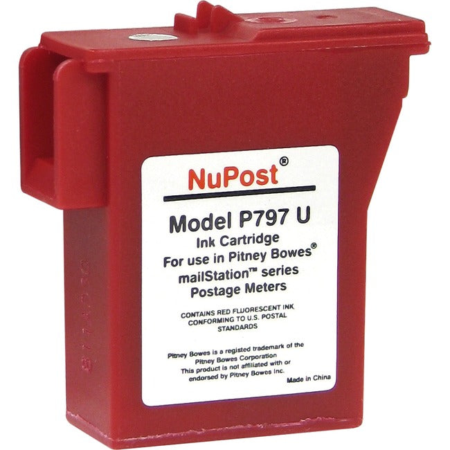 V7 Remanufactured Postage Meter Red Ink Cartridge for Pitney Bowes 797-0/797-Q/797-M - 400 page yield NPTK700
