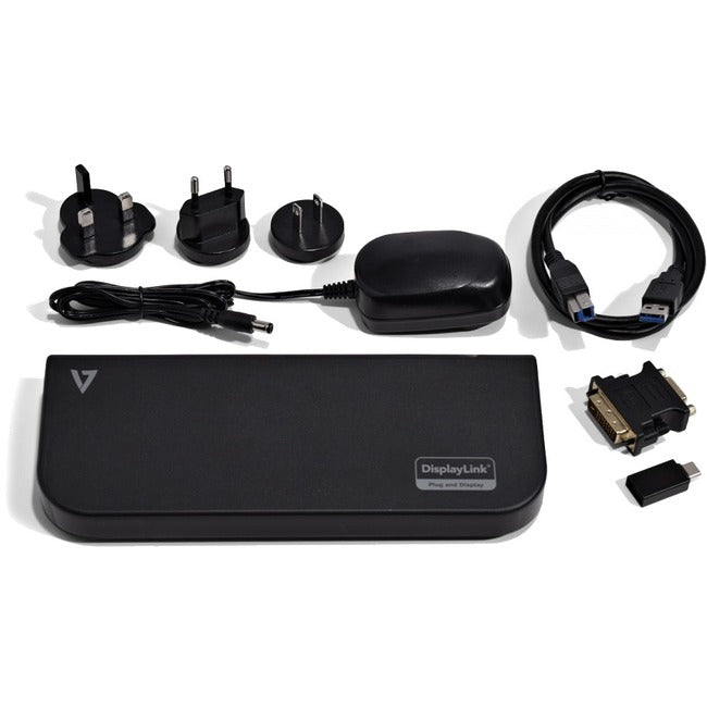 V7 UDDS2 USB Dual DisplayLink Docking Station