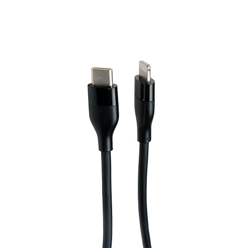 V7 USB-C Male to Lightning Male Cable USB 2.0 480 Mbps 3A 1m/3.3ft Black V7USBCLGT-1M