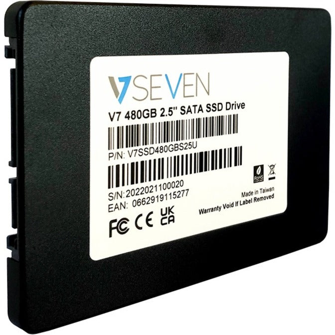 V7 V7SSD480GBS25U 480 GB Solid State Drive - 2.5 Internal - SATA (SATA/600) - TAA Compliant"