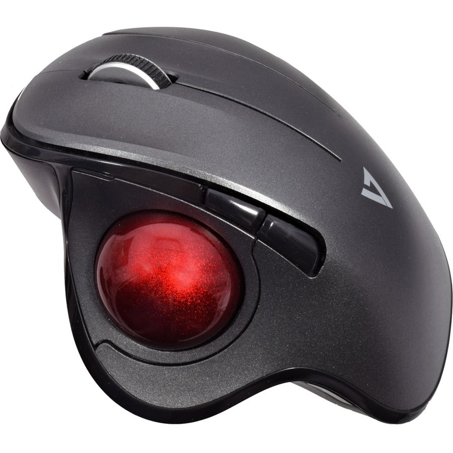 V7 Vertical Ergonomic Trackball Mouse, Wireless 6 Button Auto-speed Dpi, Ergo MW650