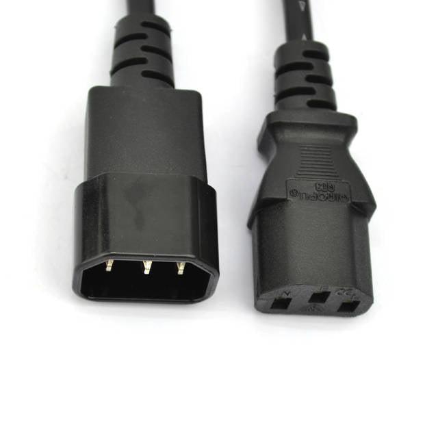Vcom Ce001-6Feet 6Ft Ac Extension Power Cord