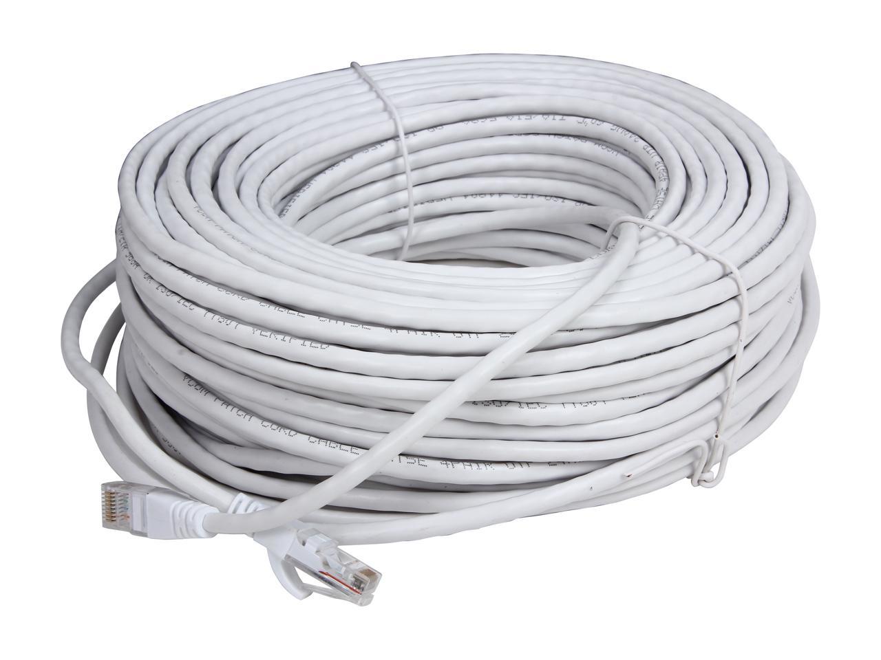 Vcom Np511-150-White 150Ft Cat5E Utp Molded Patch Cable (White)