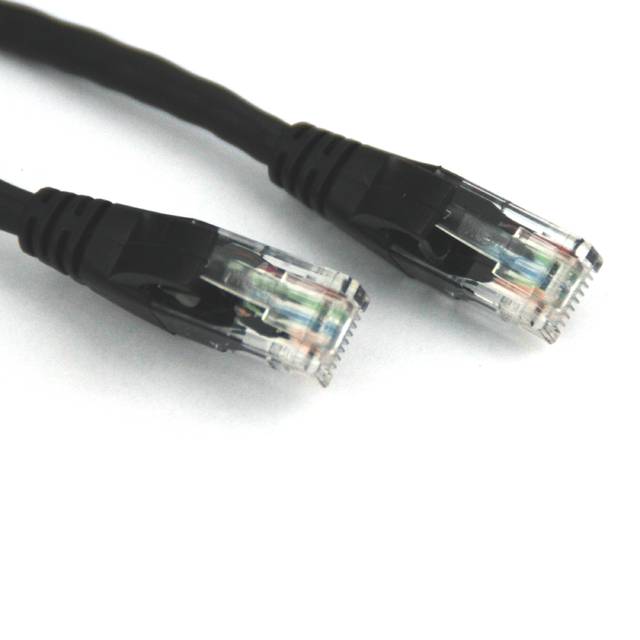Vcom Np511-7-Black 7Ft Cat5E Utp Molded Patch Cable (Black)