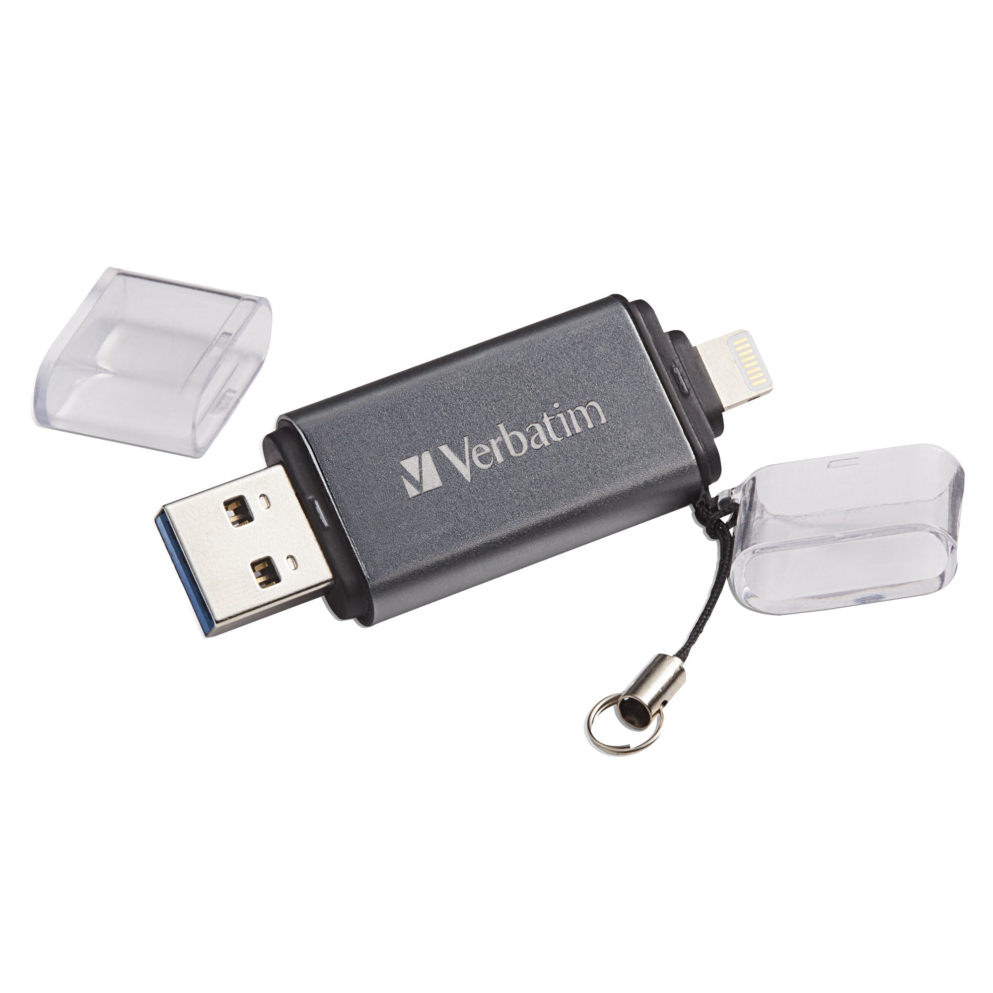 Verbatim Istore 'N' Go Usb Flash Drive 64 Gb Usb Type-A / Lightning 3.2 Gen 1 (3.1 Gen 1) Grey