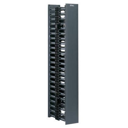 Vertical Cable Manager - 45 RU Dual-Sided Cable Management | Panduit WMPVHC45E