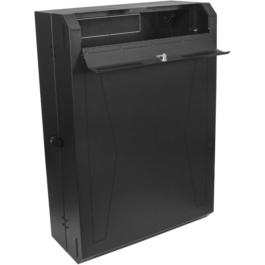 Vertical Wall Mount Patch Panel Rack - 30" Server Room Cabinet | StarTech RK630WALVS