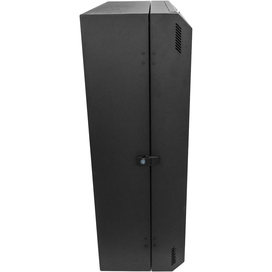 Vertical Wall Mount Patch Panel Rack - 30" Server Room Cabinet | StarTech RK630WALVS