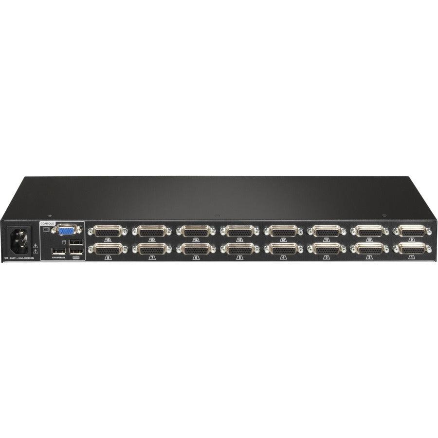Vertiv Avocent 1X16 Kvm Switch With Usb, W/Osd, Push (Touch) Button Switching, Keystroke