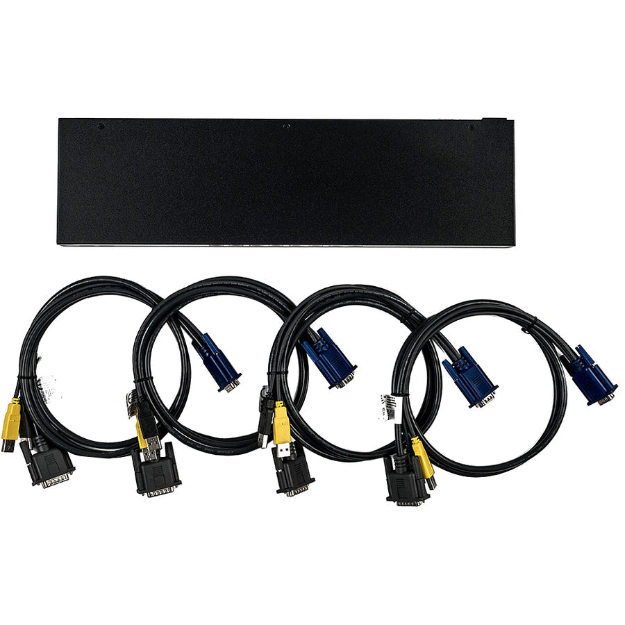 Vertiv Avocent 1X4 Kvm Switch With Usb, Push (Touch) Button Switching, Keystroke Switching, Cascade Support, Internal Power Supply