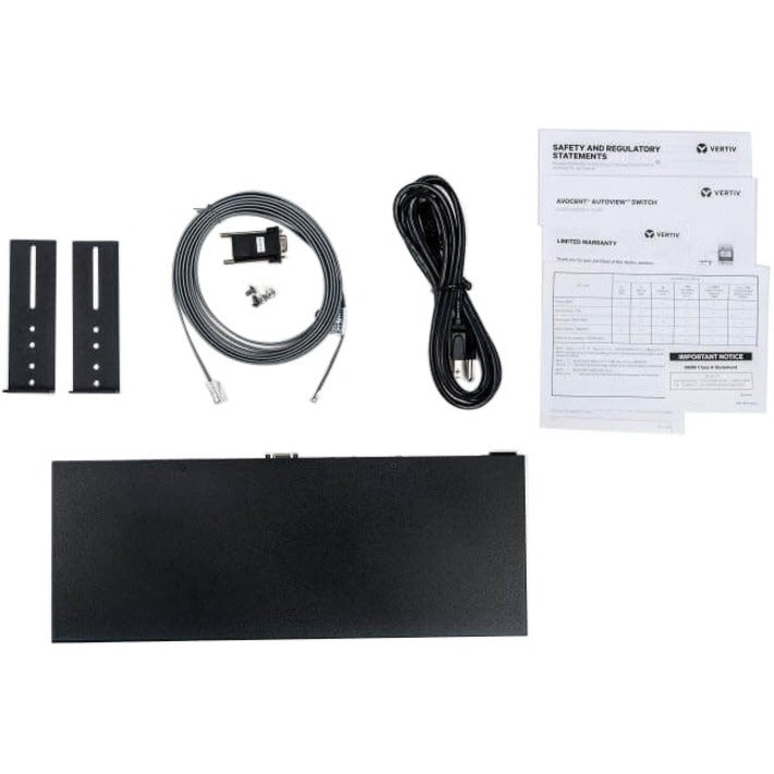 Vertiv Avocent AV3000 KVM Over IP Switch | 8 port KVM | VGA Cable (AV3108-400)