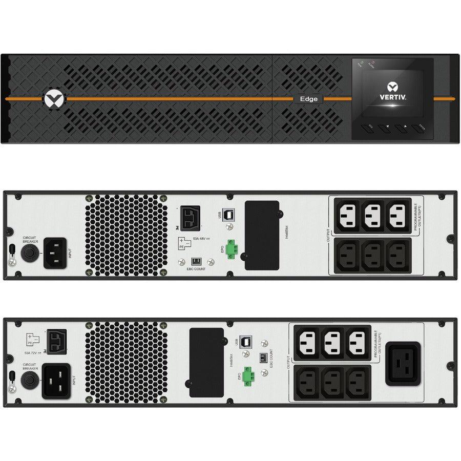 Vertiv Edge UPS 2200VA 1980W 230V 2U Line Interactive AVR Tower/Rack Mount EDGE-2200IRT2UXL
