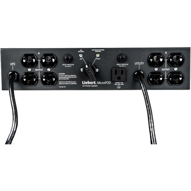 Vertiv Liebert Micropod - (8) Nema 5-15R| 12A Ups Maintenance Bypass/Switch