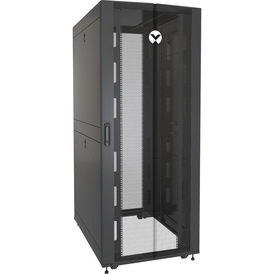 Vertiv Vr3150 Rack Cabinet 42U Freestanding Rack Black, Transparent