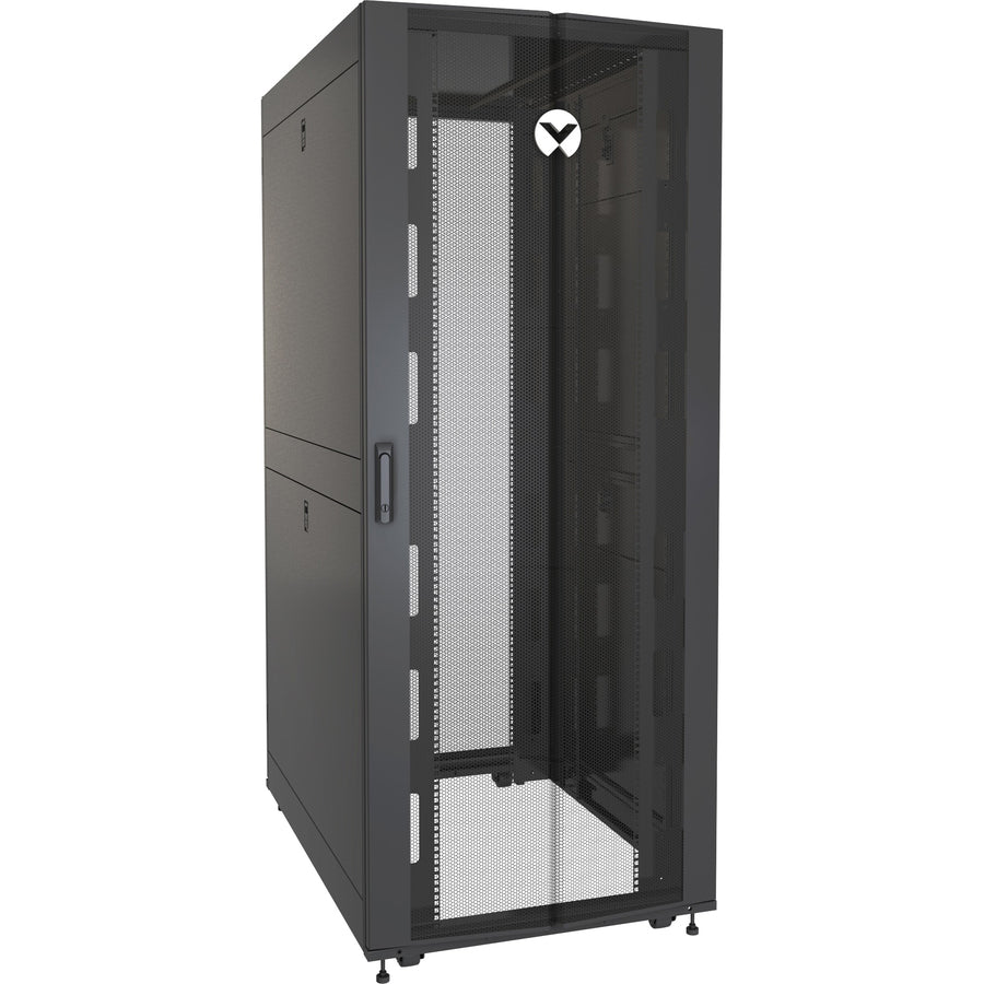 Vertiv Vr3300 Rack Cabinet 42U Freestanding Rack Black, Transparent
