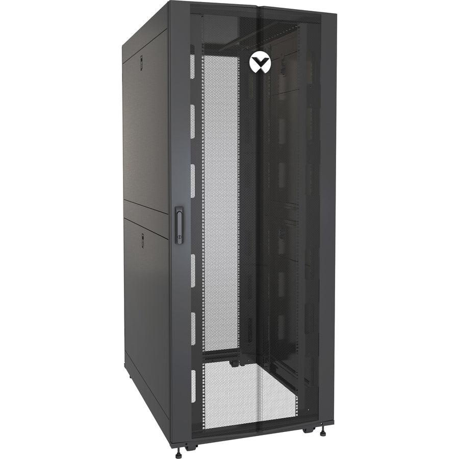 Vertiv Vr3350 Rack Cabinet 42U Freestanding Rack Black, Transparent