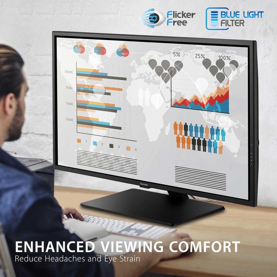 ViewSonic 43" 4K UHD Monitor with HDR10 and HDMI VX4381-4K