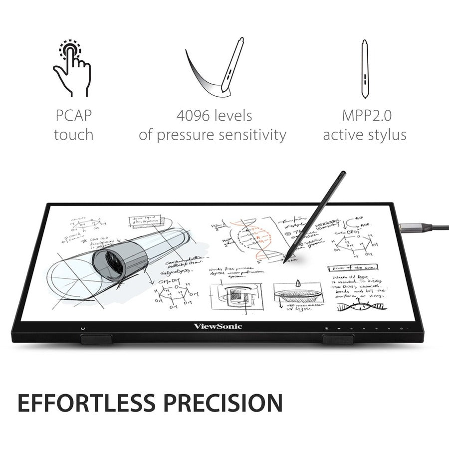 ViewSonic ID2456 24 Inch Touch Display - Interactive Pen Display with Active Stylus | ViewSonic