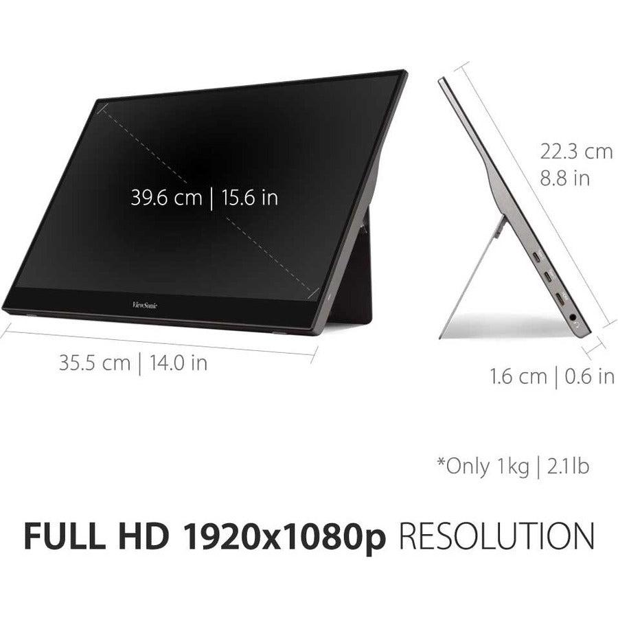 ViewSonic TD1655 16" Touch Portable Monitor