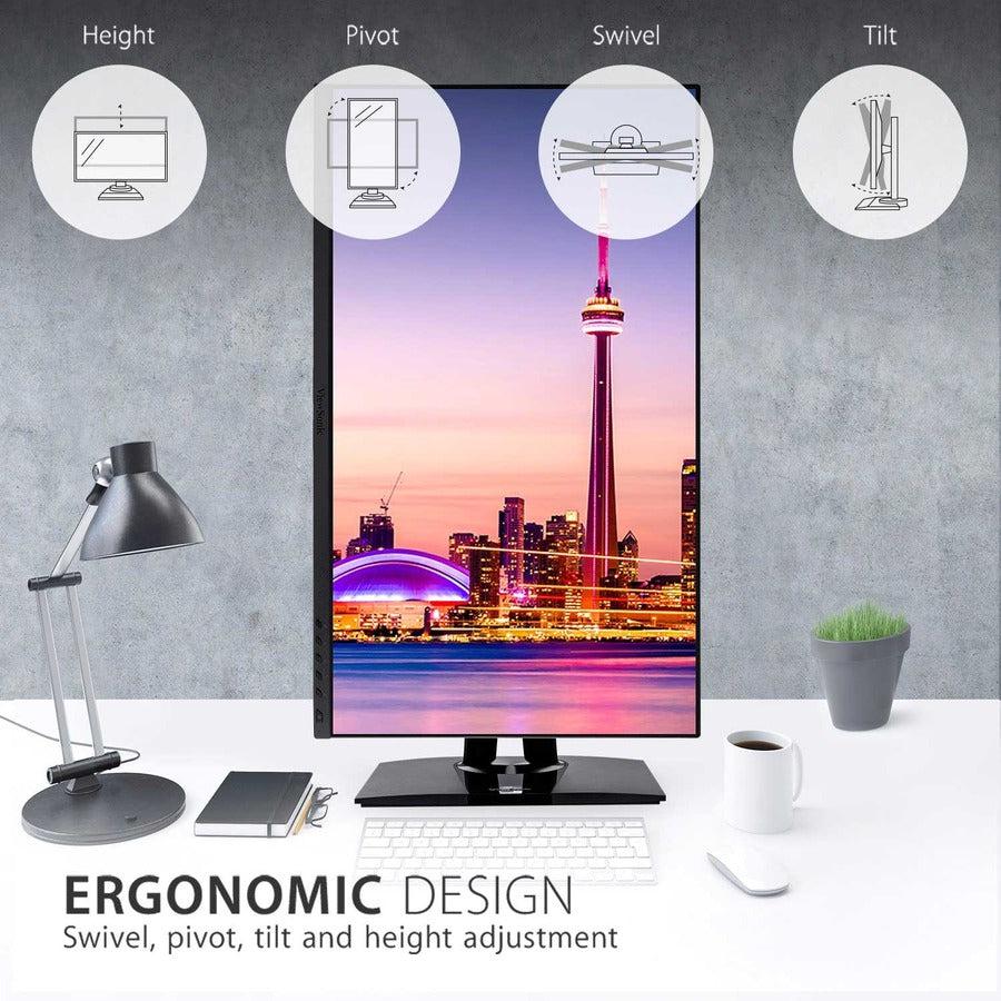 ViewSonic VP2756-4K 27" ColorPro™ 4K UHD IPS Monitor with USB-C