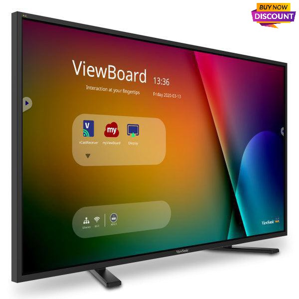 Viewsonic Ifp4320 Touch Screen Monitor 109.2 Cm (43") 3840 X 2160 Pixels Dual-Touch Black