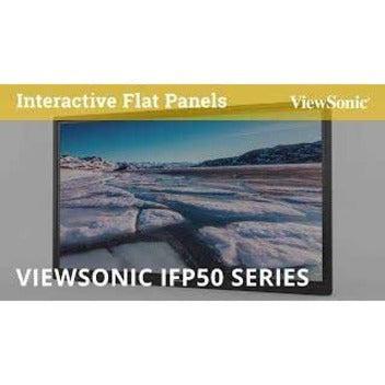 Viewsonic Ifp5550 Interactive Whiteboard 139.7 Cm (55") 3840 X 2160 Pixels Touchscreen Black