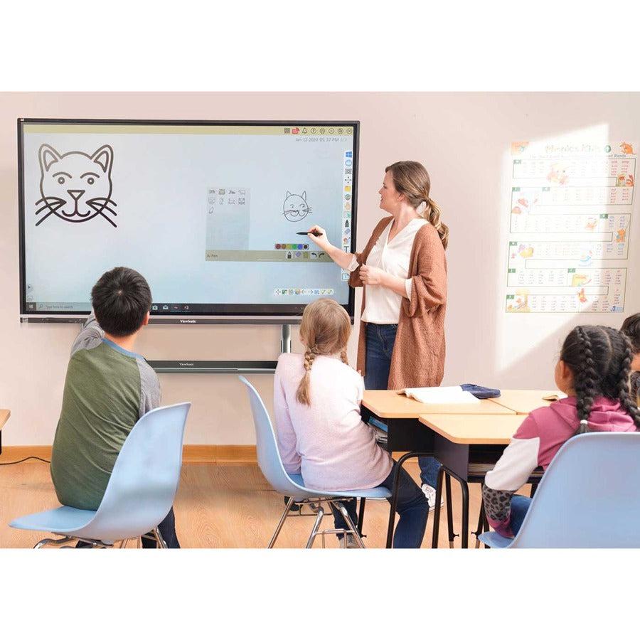 Viewsonic Ifp8650-E4 Interactive Whiteboard 2.18 M (86") 3840 X 2160 Pixels Touchscreen Black