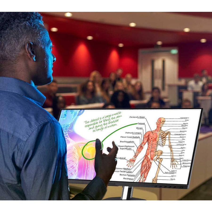 Viewsonic Td2455 Touch Screen Monitor 61 Cm (24") 1920 X 1080 Pixels Multi-Touch Table Black