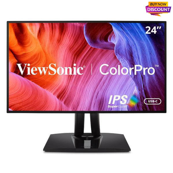 Viewsonic Vp Series Vp2468A Computer Monitor 61 Cm (24") 1920 X 1080 Pixels Full Hd Led Black