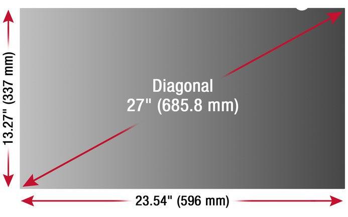 Viewsonic Vspf2700 Display Privacy Filters Frameless Display Privacy Filter 68.6 Cm (27")
