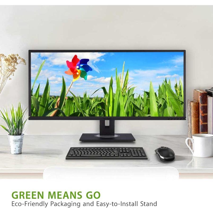 Viewsonic Vg Series Vg3448 Led Display 86.6 Cm (34.1") 3440 X 1440 Pixels Ultrawide Quad Hd Black