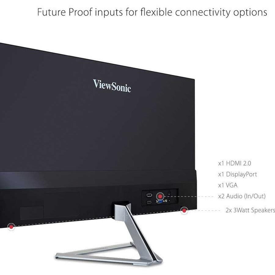 Viewsonic Vx Series Vx2776-Smhd 68.6 Cm (27") 1920 X 1080 Pixels Full Hd Led Black, Silver