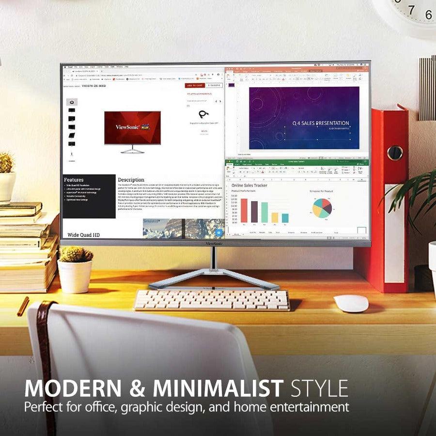 Viewsonic Vx Series Vx3276-2K-Mhd 81.3 Cm (32") 2560 X 1440 Pixels Led Silver