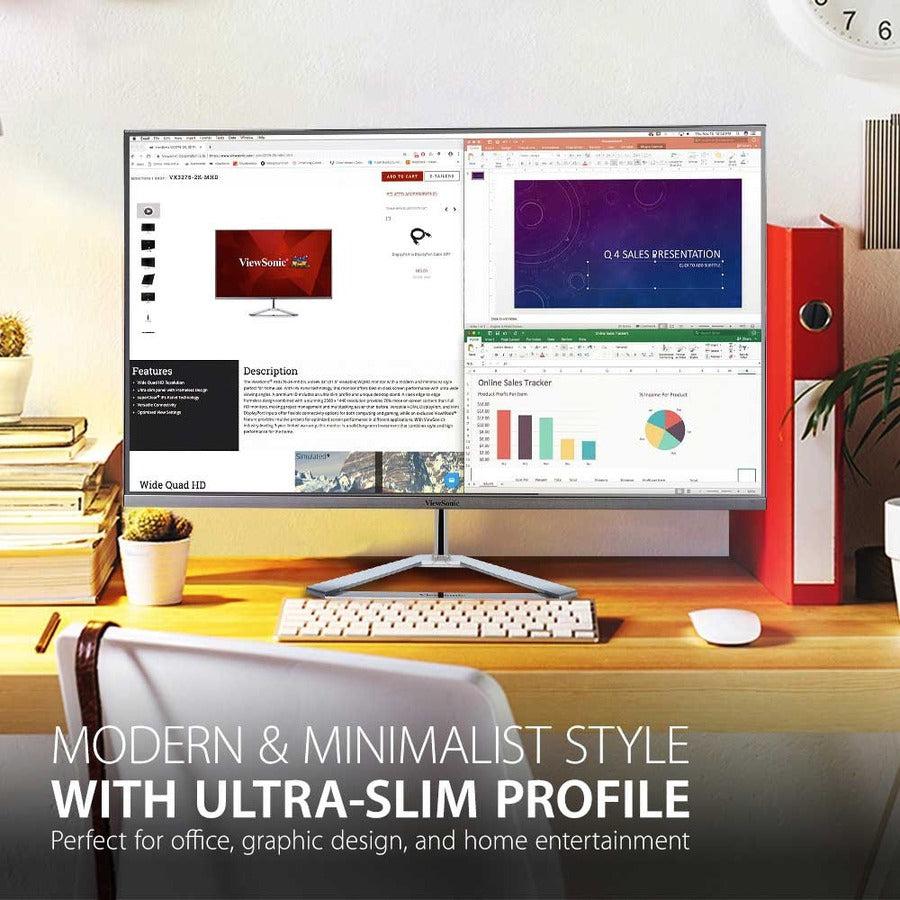 Viewsonic Vx Series Vx3276-4K-Mhd 81.3 Cm (32") 3840 X 2160 Pixels 4K Ultra Hd Led Silver