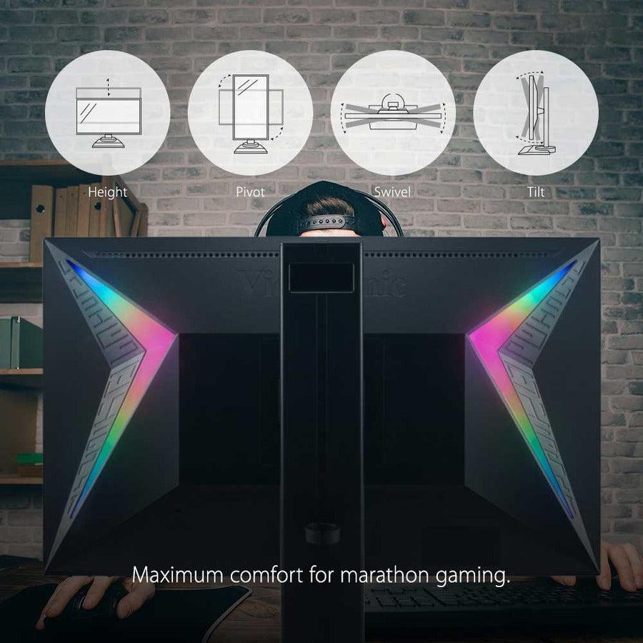 Viewsonic Xg240R Computer Monitor 61 Cm (24") 1920 X 1080 Pixels Full Hd Led Black