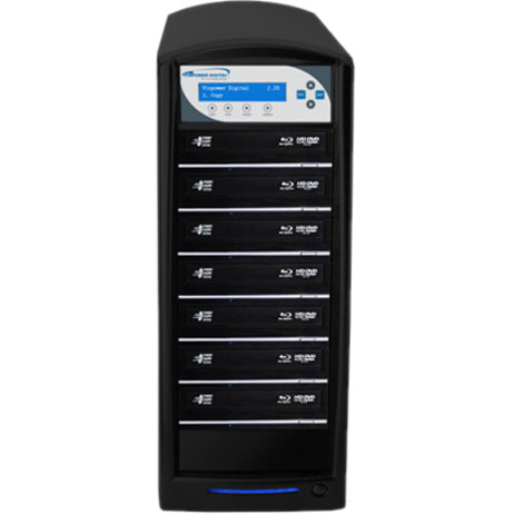Vinpower Digital SharkBluCP Blu-ray/DVD/CD Tower Duplicator (Supports BD CopyProtection) SHARKBLUCP-S10T-BK