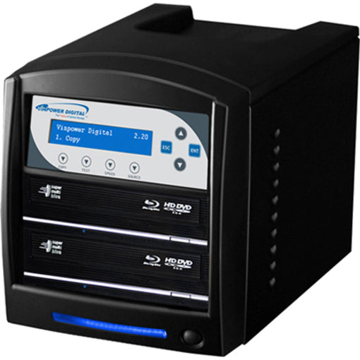 Vinpower Digital SharkBluCP Blu-ray/DVD/CD Tower Duplicator (Supports BD CopyProtection) SHARKBLUCP-S2T-BK