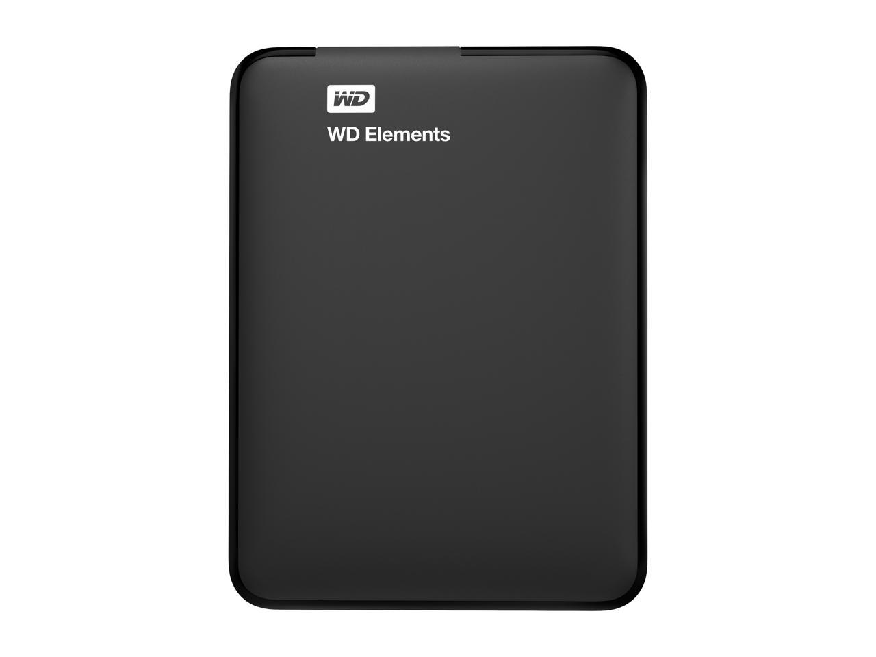 Wd 1Tb Elements Portable Storage Usb 3.0 Model Wdbuzg0010Bbk-Wesn Black