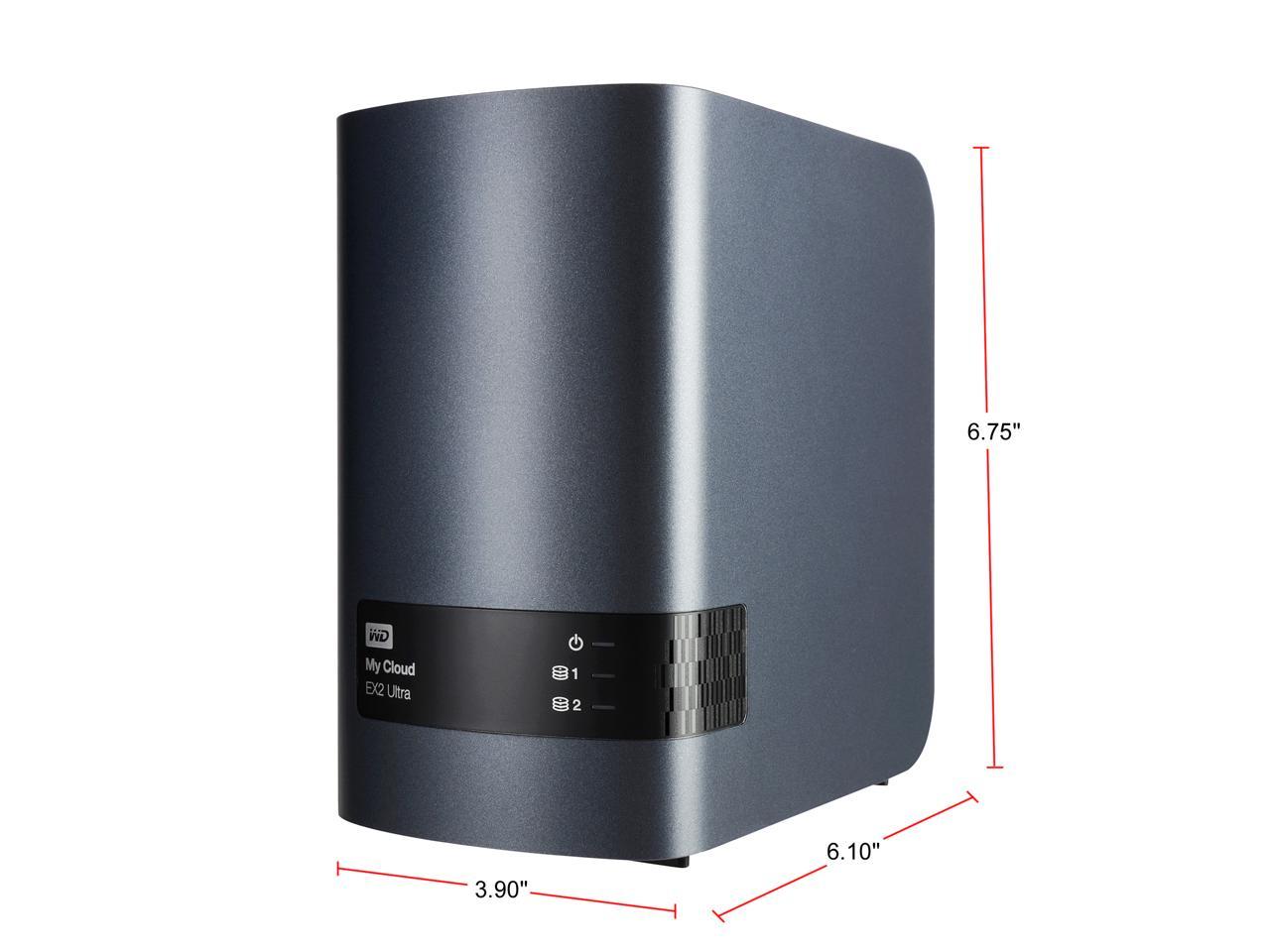 Wd 4Tb My Cloud Ex2 Ultra Nas - Network Attached Storage - Dual-Core Processor (Wdbvbz0040Jch-Nesn)