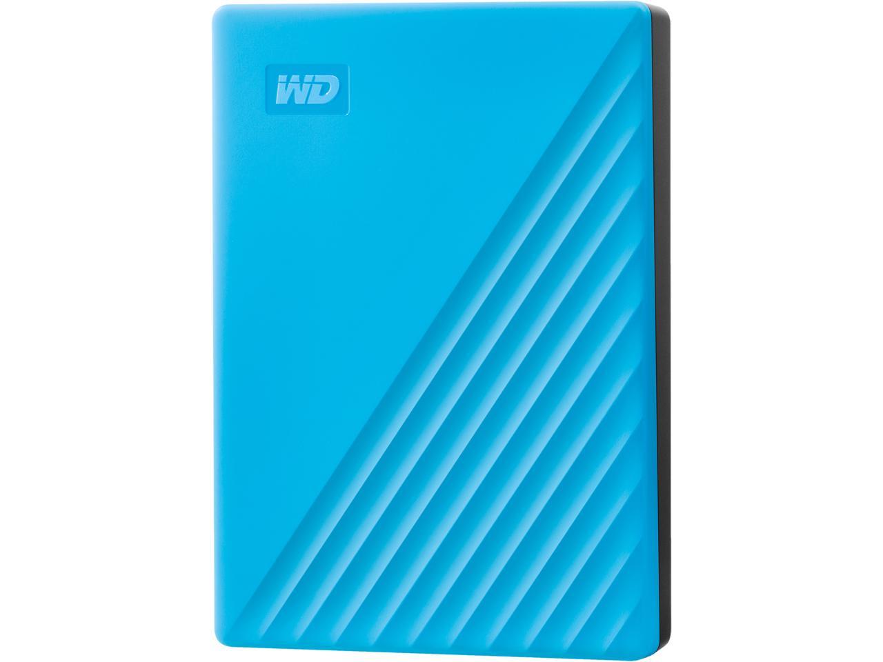 Wd 4Tb My Passport Portable Storage External Hard Drive Usb 3.2 For Pc/Mac Blue (Wdbpkj0040Bbl-Wesn)