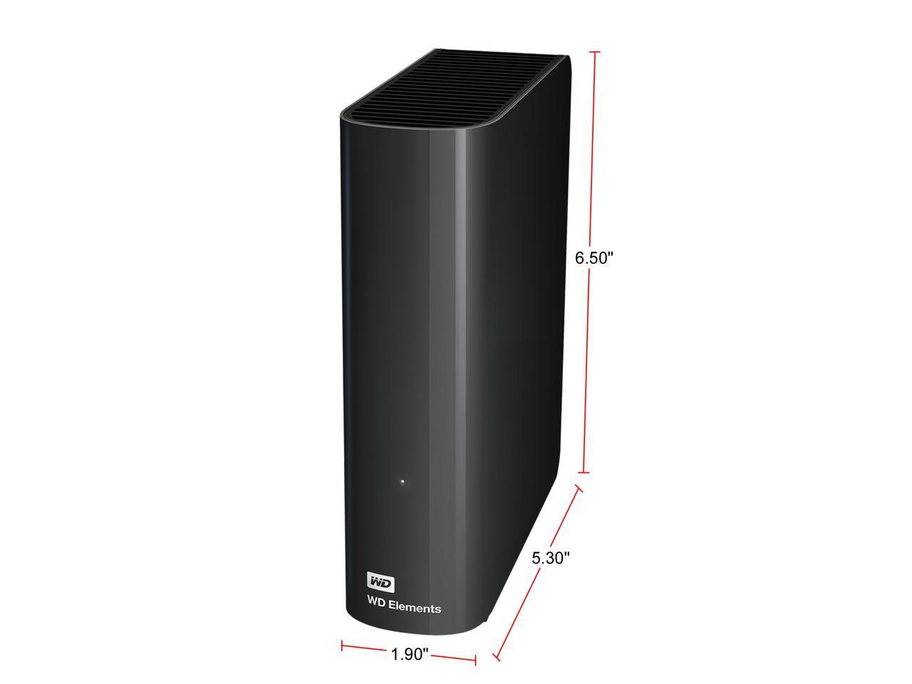 Wd Elements 4Tb Usb 3.0 External Hard Drive Black Wdbwlg0040Hbk-Nesn