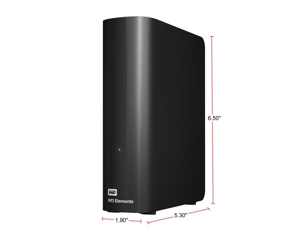 Wd Elements 6Tb Usb 3.0 Desktop Hard Drive Black Wdbwlg0060Hbk-Nesn