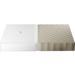 WD-IMSourcing My Passport Ultra WDBTLG0010BGD-WESN 1 TB Portable Hard Drive - External - White, Gold