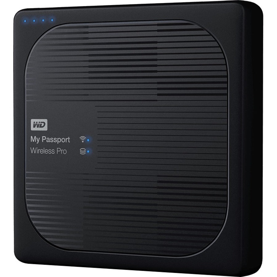 WD-IMSourcing My Passport Wireless Pro WDBSMT0040BBK-NESN 4 TB Portable Network Hard Drive - External - Black